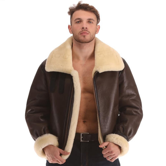 PIECOLOUR B3 bomber leather jacket